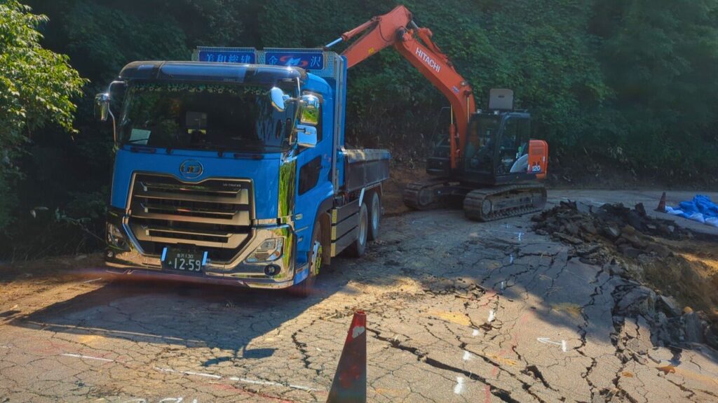 美和総建の災害復旧工事の様子